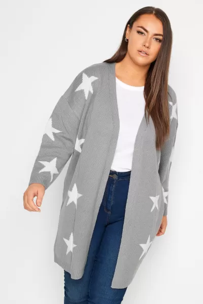 Printed Longline Cardigan